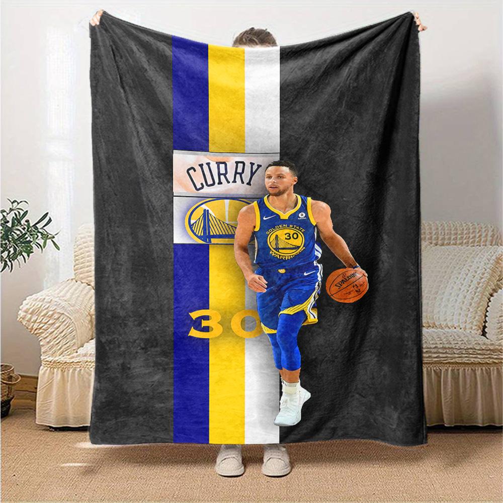 Golden State Warriors Curry Blanket Soft Warm Cozy Suitable for Picnics Livingroom Couch Four Seasons Universal Modern Gifts For Family Or Friends