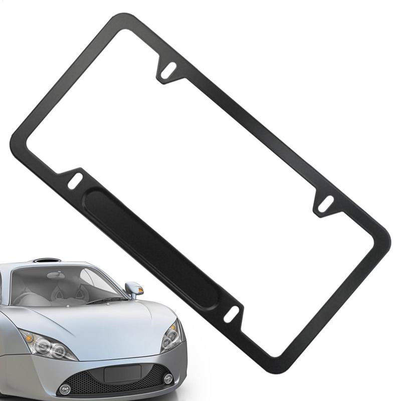 Versatility Frame Car License Plate Frame United States Standard Auto Number Plate Holder Stainless Steel/aluminum Alloy Frame