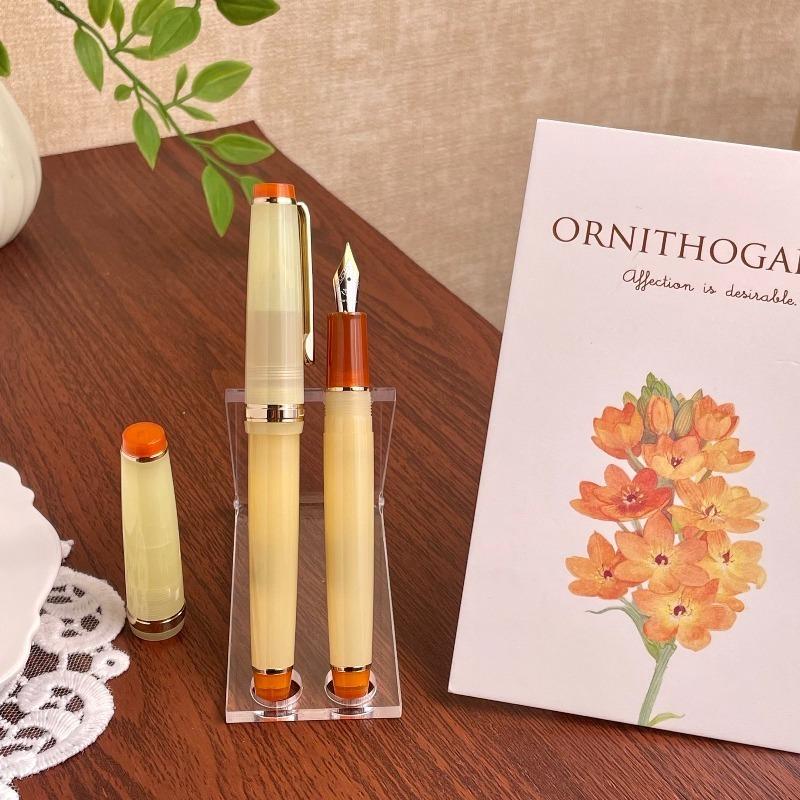 2026 Limited Flower Series !!! JINHAO 82 Fountain Pen EF/F/M Macaron Color Calligraphy Pen School Office Supplies Stationery