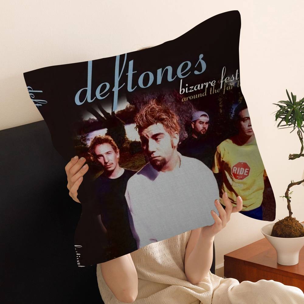 Hip Hop Singer Star Deftones Pillow Anime Pillow Sofa Bed Head Pillow Cover Cushion Cover 45x45 Cm Fashion