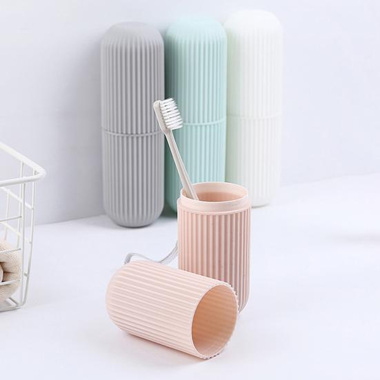 Toothbrush Paste Holder Case Covered Travel Camping Bathroom Cup Box Tooth Mug