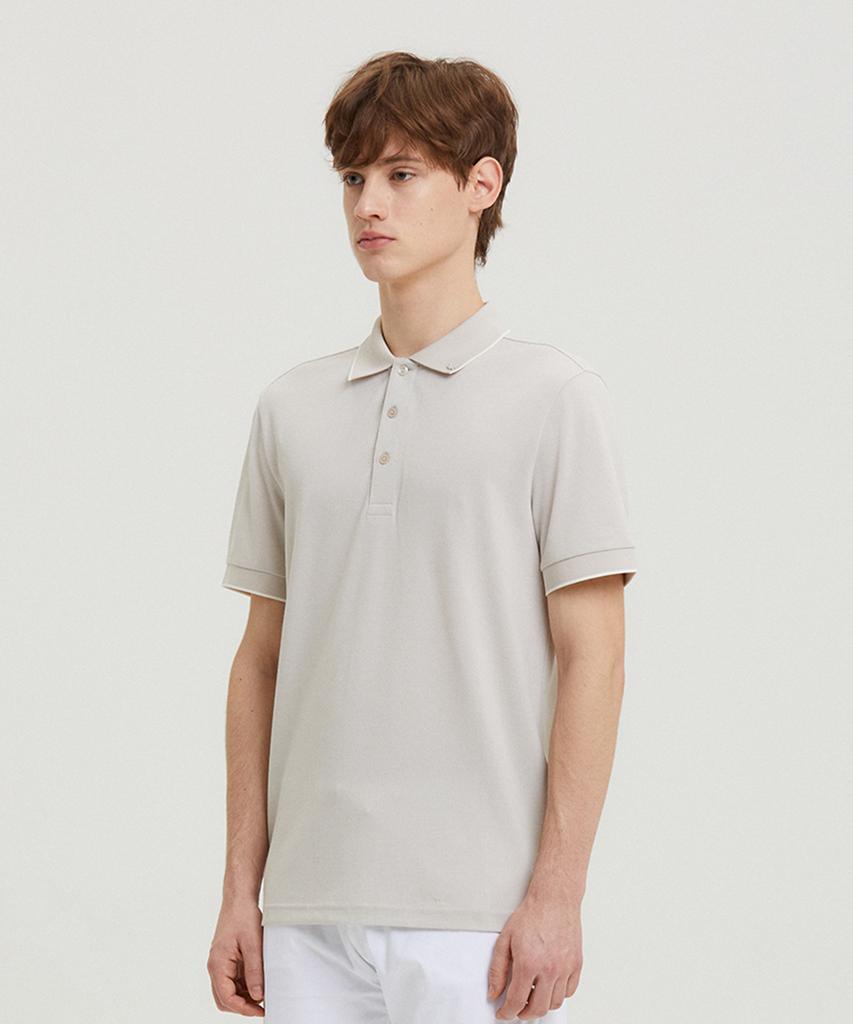 AVEN Paper Light Polo Shirt Beige