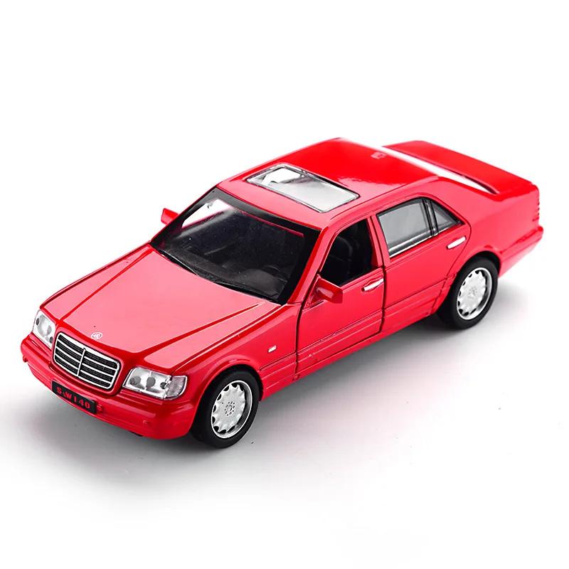 1/32 S-W140 Alloy Model Car Children's Toys With Sound Light Pull-back Function High Simulation Alloy Vehicle Model For Boy Gift