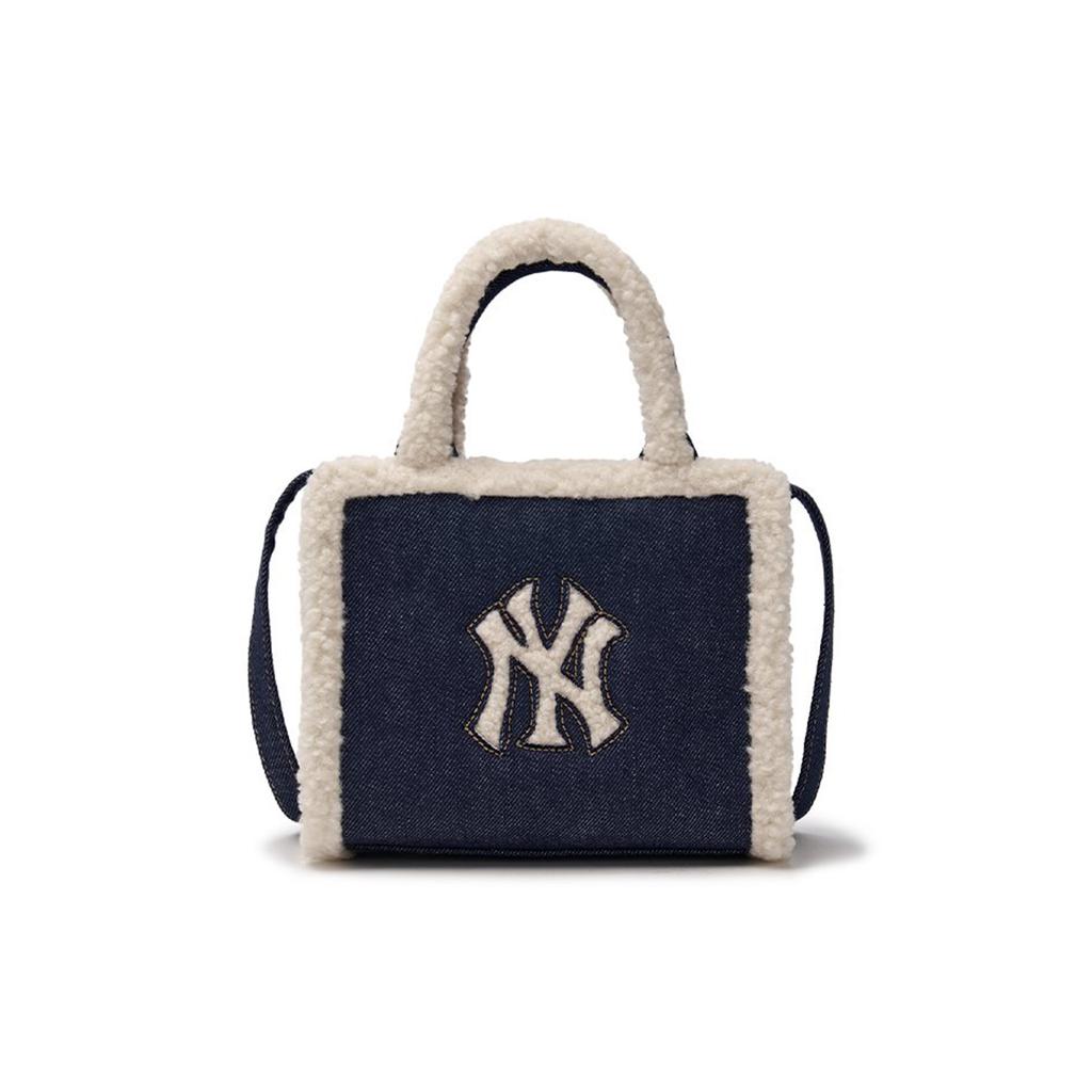 New MLB   Tote Crossbody Bag Shoulder Bag Tote Bag Shopping Bag Handbag Regular Unisex Dark Marine Blue 3AORS0746-50NYD