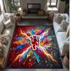 Tappeto in Flanella Stampato Manchester United Antiscivolo Morbido Poliestere Tappeto per Pavimento Tappetino Decorativo per Interni per Camera da Letto Soggiorno Divano