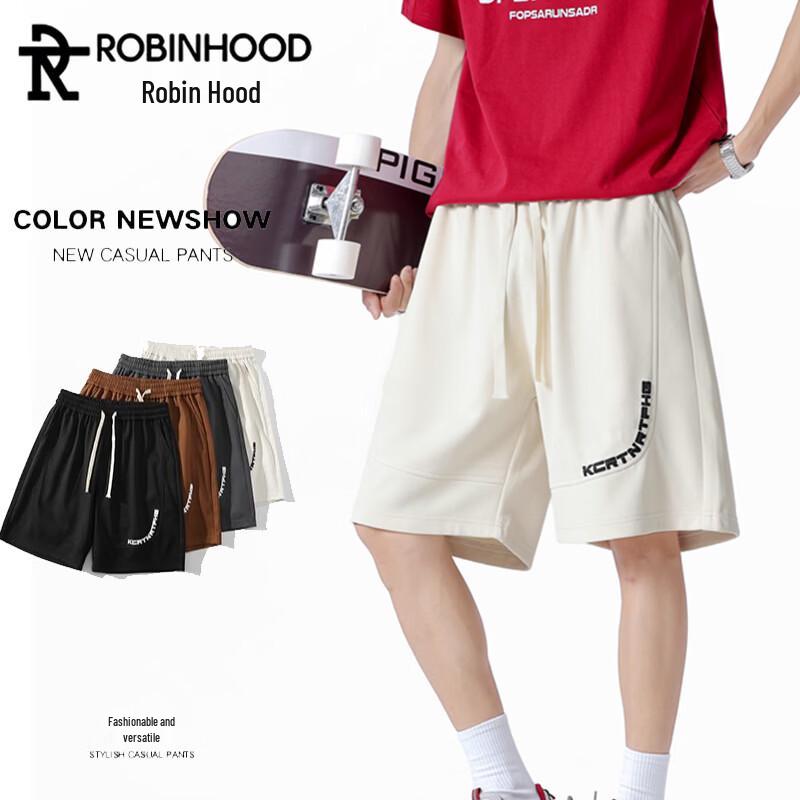 ROBINHOOD Men s Ice-Feel Quick-Dry Casual Shorts L