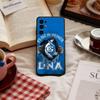 Capa Clássica S-Schalke-es 04 Padrão P Para Celular Samsung S 25,24,23,22,30,21,10,9,Ultra,Plus,Lite,FE,4,5 G Capa Preta Macia