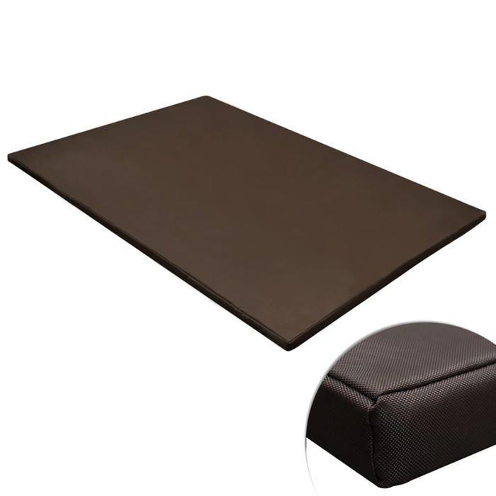 VidaXL Tapis plat rectangulaire pour chien marron taille XL 170242