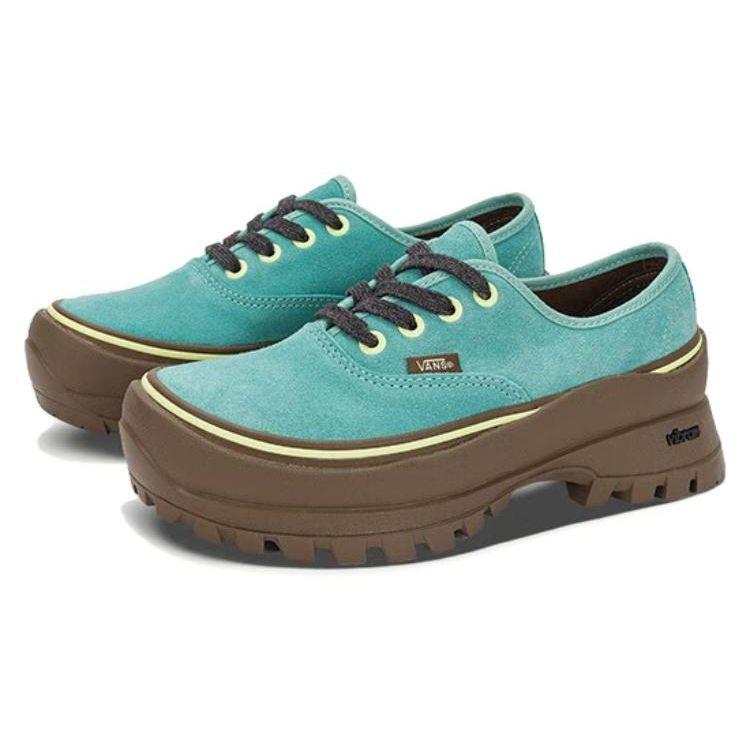 Vans Vibram X  Authentic Comfortable Versatile Shock-Absorbing Durable Low-Top Skate Shoes Unisex Sneakers Blue Green VN0A5JLW20A