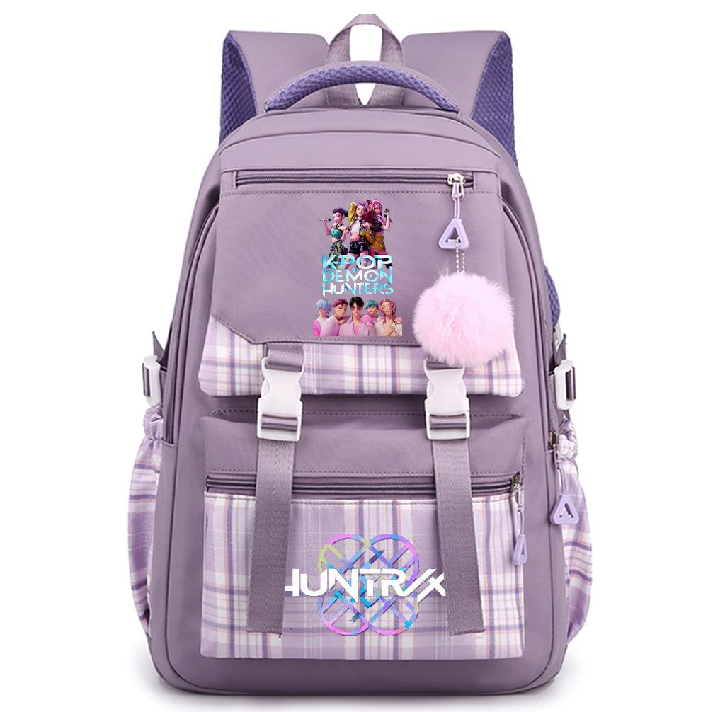 Cute Printed K-Pop Printed Large Capacity Backpack for Teenger Student Girl Boy Schoolbag Bookbag Kid Gift Women Waterproof Travel Bag Mochila
