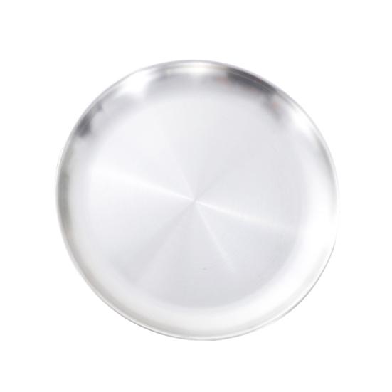 Farfurie rotunda mat din otel inoxidabil Vesela de masa Desert Pizza Tava cu fructe Marfuri de vanzare