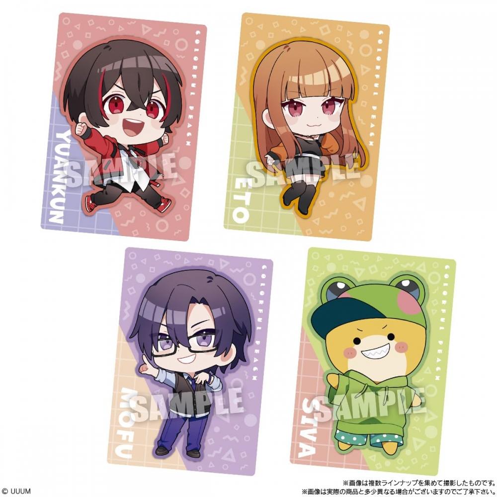 Bandai Bunte Pfirsichwaffeln (20 Teile) SüßigkeitenspielzeugWaffeln (gebackene Süßigkeiten) (Buntes Pfirsich-Karapichi)