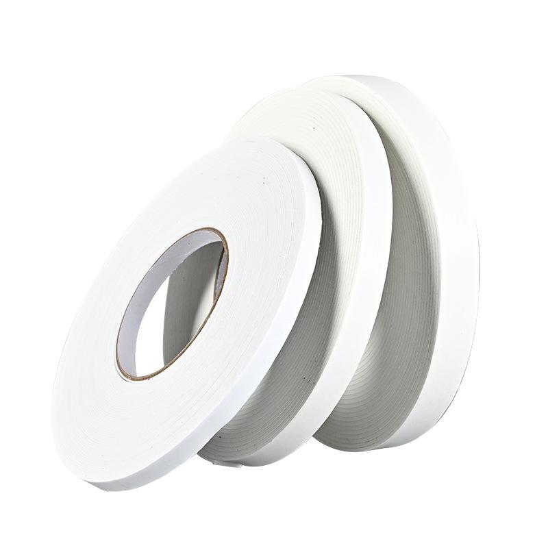 Double-Sided White Foam Tape: 568mm Width, Sound Insulation, Vibration Dampening, Sealing, Self-Adhesive