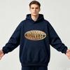 Couple Hoodies Metal Oval Print Pullover Oversized Sweatshirt Unisex Casual Long Sleeve Tops Harajuku Hip Hop Streetwear Clothes