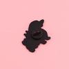 Decorative Brooch Enamel Dachshund Design Zinc Alloy Lapel Pin Sweater Dress Suit Lapel Badge Versatile Outfit