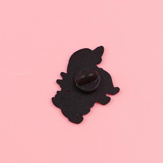 Decorative Brooch Enamel Dachshund Design Zinc Alloy Lapel Pin Sweater Dress Suit Lapel Badge Versatile Outfit
