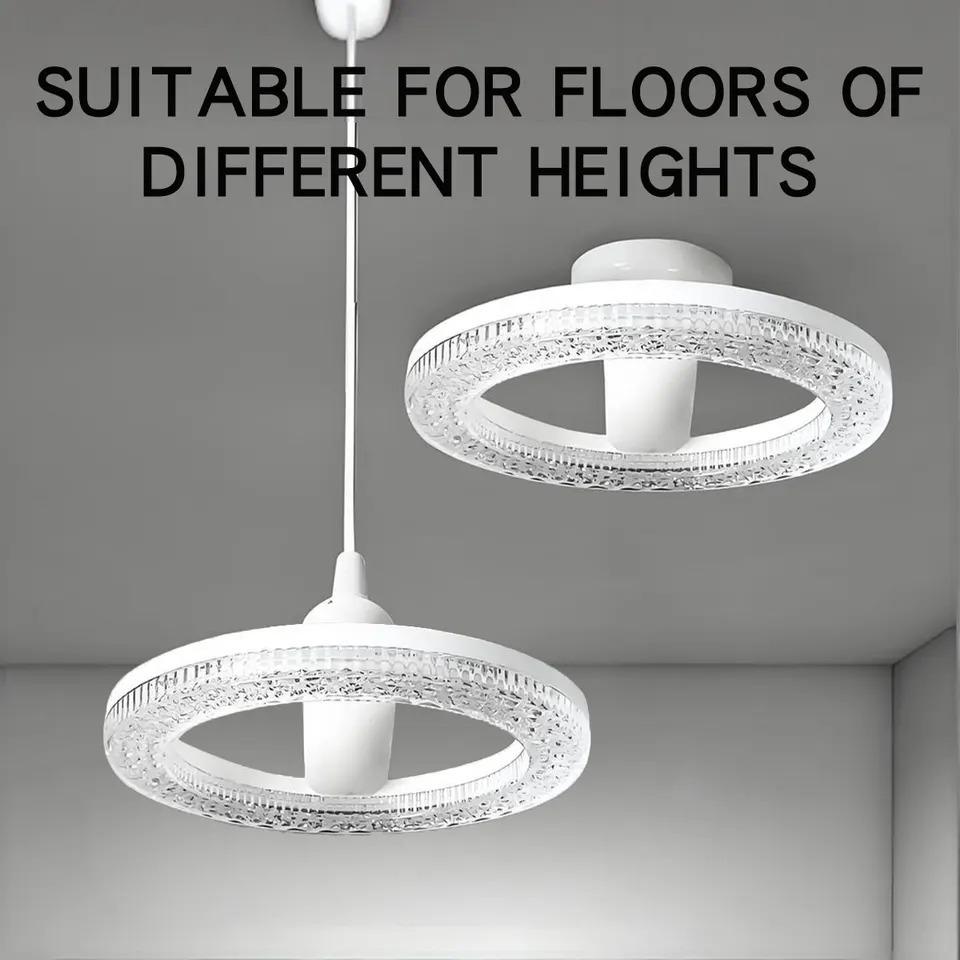 Modern E27 LED Ceiling Light Round Crystal Lamp Chandelier 24W 18W Ceiling Lamps Energy Saving Panel Light Bedroom Hallway Toilet Lighting