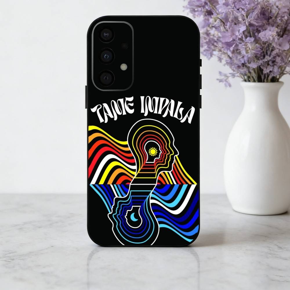 Epiphany Pop T-Tame I-Impala Band Handyhülle Für Samsung Galaxy A73,A72,A71,A70,A53,A52,A51,Andere Weiche Schwarze Hülle