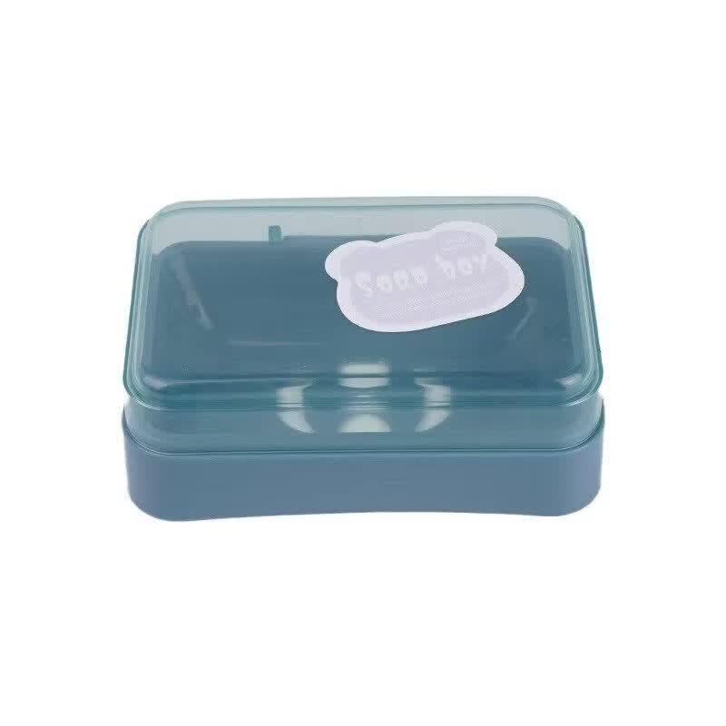 LIEI Portable Draining Soap Dish with Suction Lid