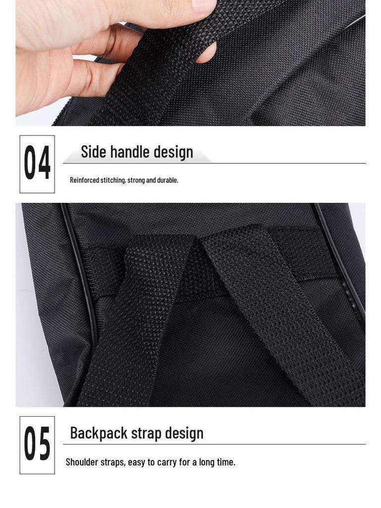 38-Inch Padded Guitar Backpack with Double Shoulder Straps for Folk and Classical Guitars, Customizable Logo
