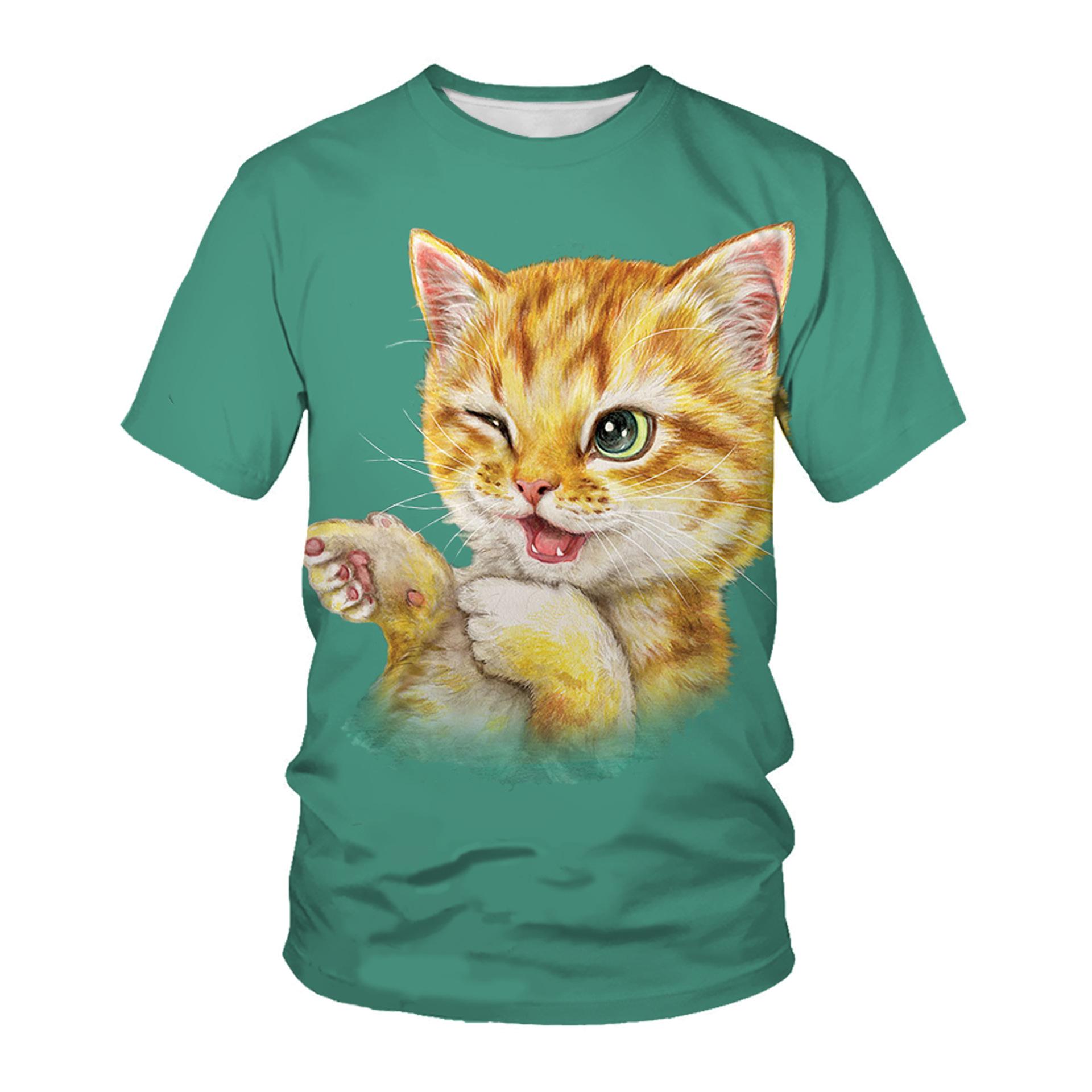 Летняя мужская футболка с 3D животным принтом — фото 3