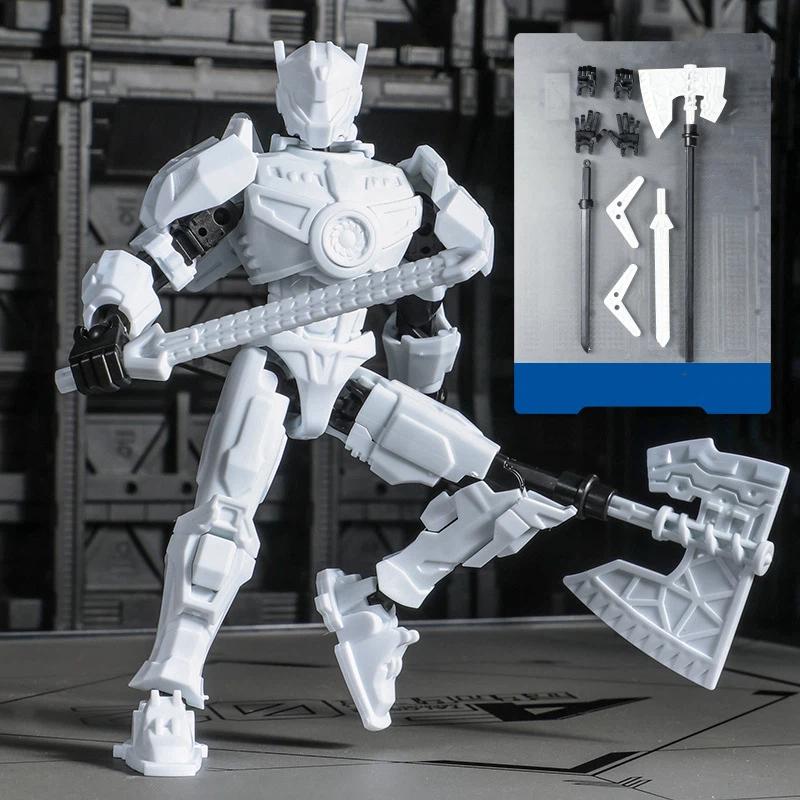 3D-gedruckte mehrfarbige Mecha Actionfigur Spielzeug Bewegliche Gelenke Mechwarrior Spielzeug Für Jungen Spielzeugsammlung Geschenke