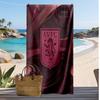 Asciugamano da Spiaggia con Stampa Calcio Aston Villa, Asciugamano Grande Morbido ad Asciugatura Rapida per Spiaggia Campeggio Nuoto