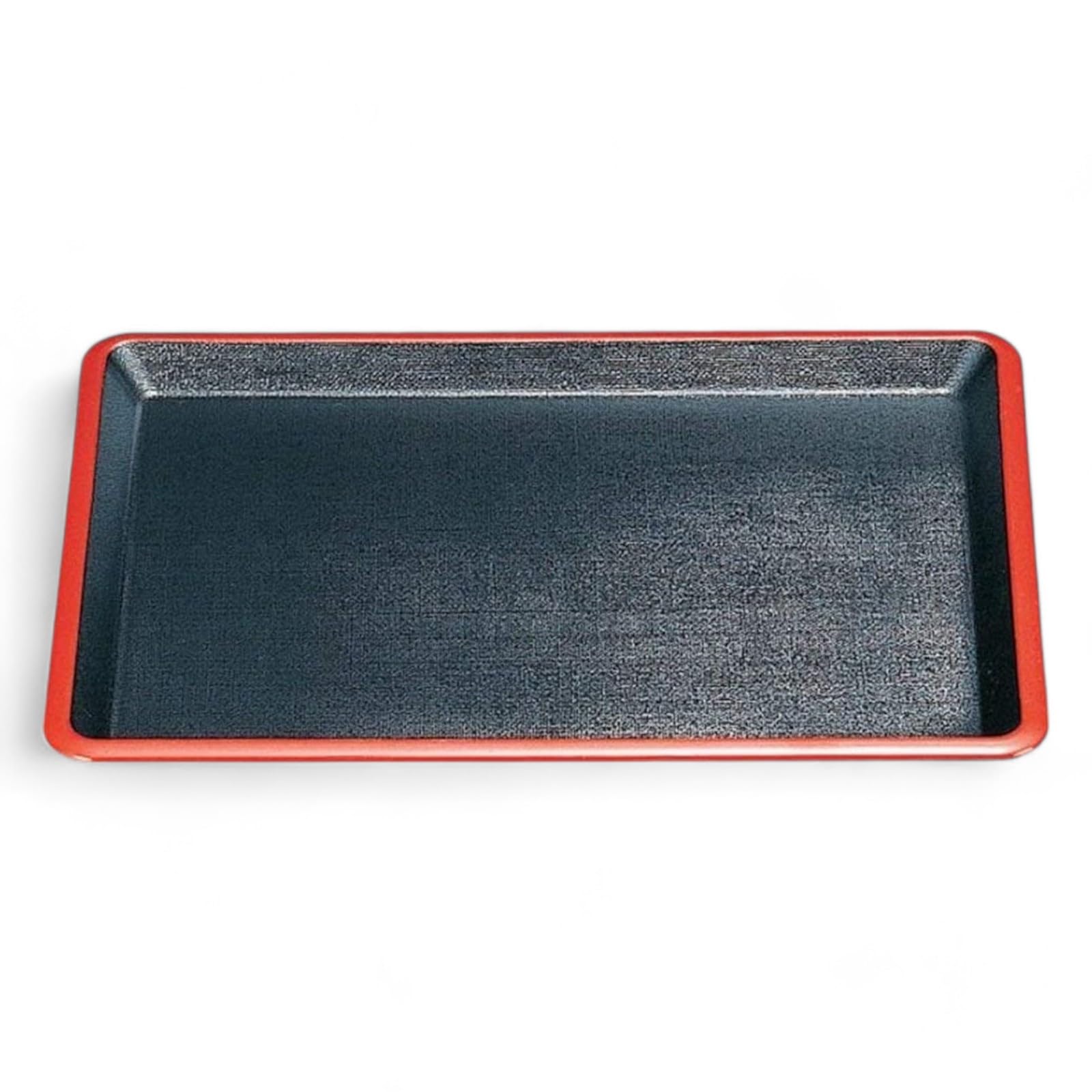 

Tray in Black and Lacquerware Made in Japan J-kitchens Yayoi-Nu-Mei (Yayoi Fabric) (42cm) Red, Non-Slip, (ABS Resin),