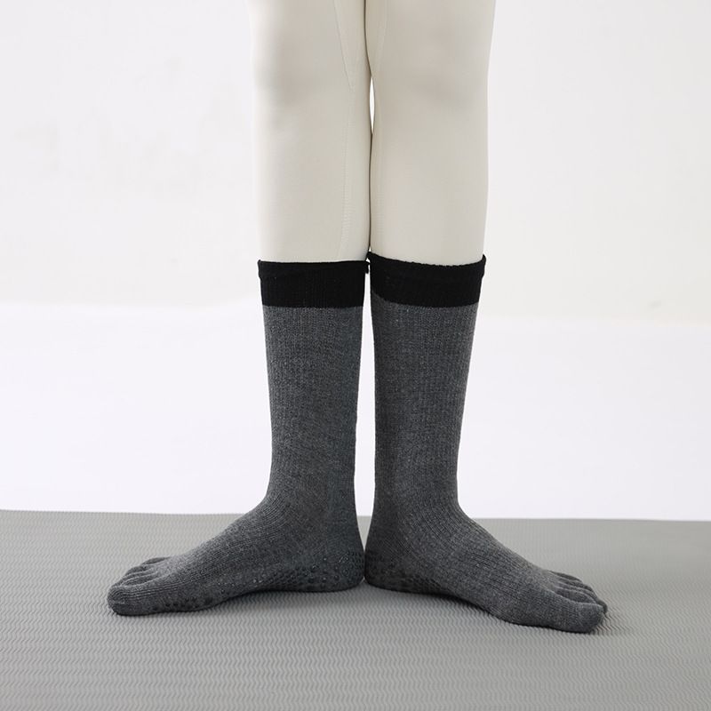 

Professional Fitness Anti-Slip Pilates Yoga Socks Dark Gray