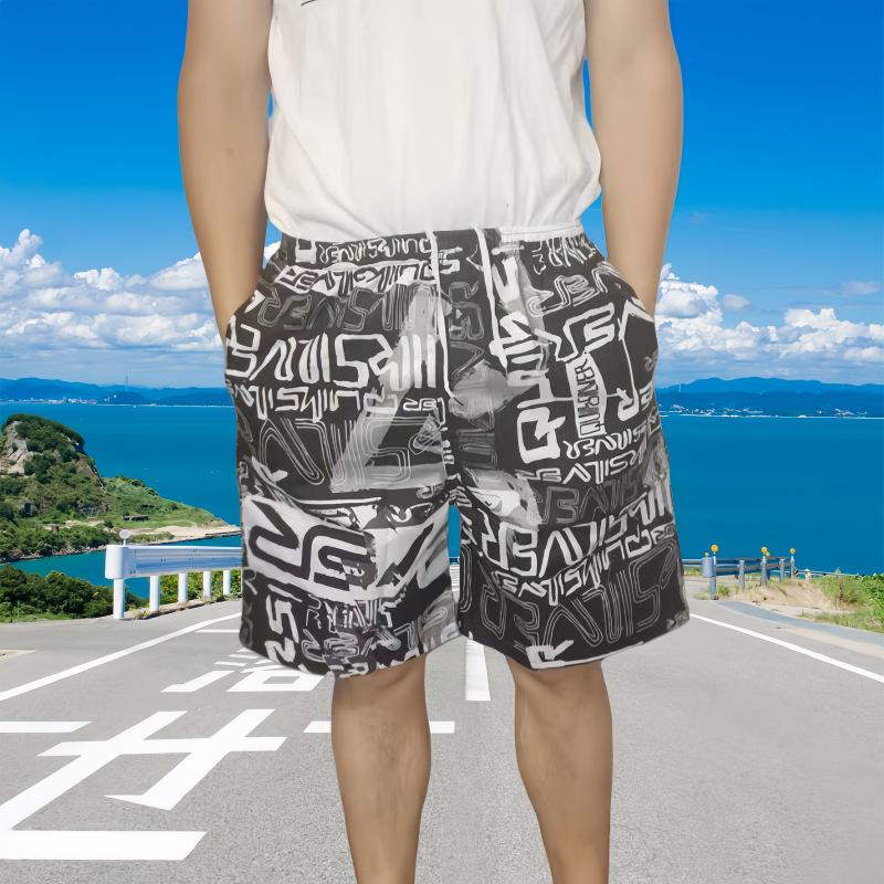 Men's Quick-Dry Camouflage Beach Shorts: European & American Style Swimming and Casual Wear
