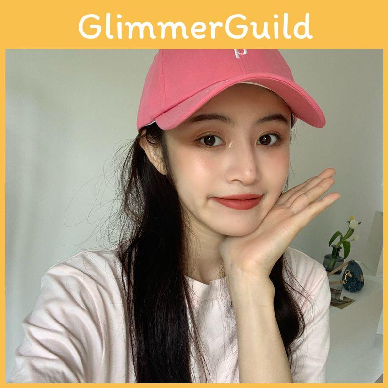 Trendy Adjustable Pink Baseball Cap With Sunshade And Breathable Material Cotton