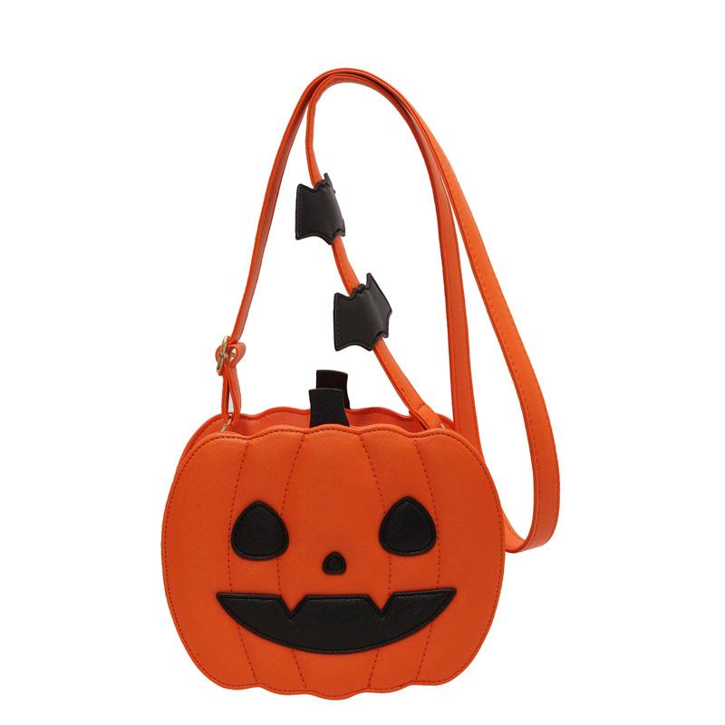 Halloween Bag New 2025 Cartoon Personalized Pumpkin Bag Xiaohongshu Same Women's Chain Messenger Small Round Bag
