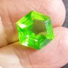 Certified Natural Peridot Green Fancy Hexagon Cut 10+ Ct Fabulous Gemstone