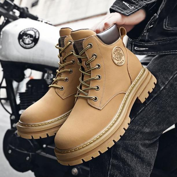 Pánské letní odolné stavební martinské boty, pracovní oděvy, nepromokavé a protiskluzové, horolezecké, jarní