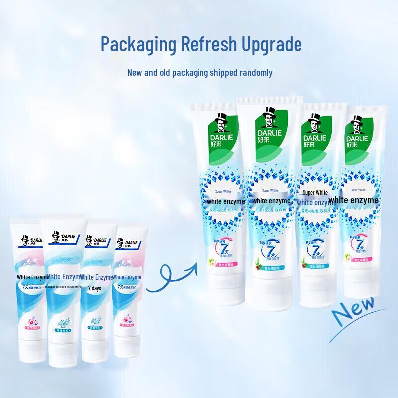 Darlie White Enzyme & Super White Brightening Toothpaste Set
