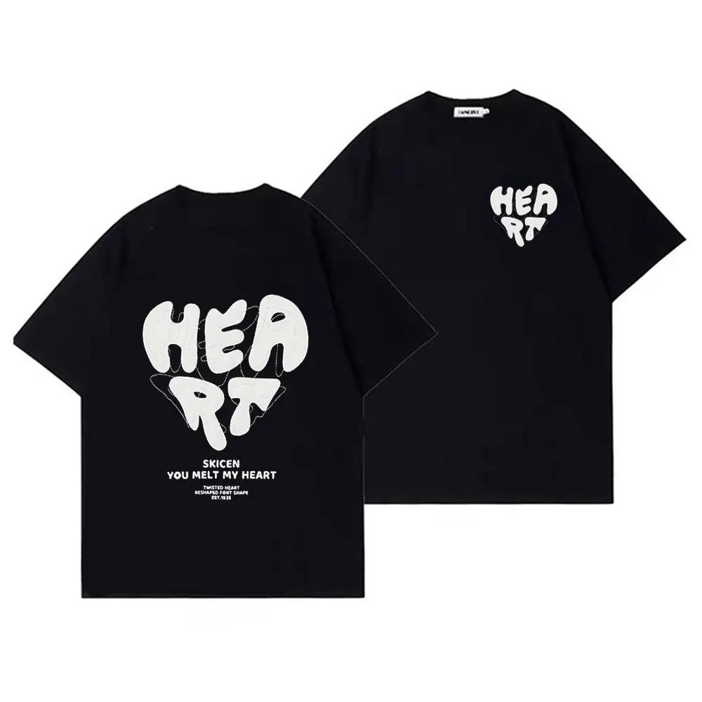 

Fashion Printing Summer Men s T-shirt Cotton Luxury Short Sleeve Tees Solid Color Brand 2023 Womems Tops T-Shirts XXXXXL чёрный