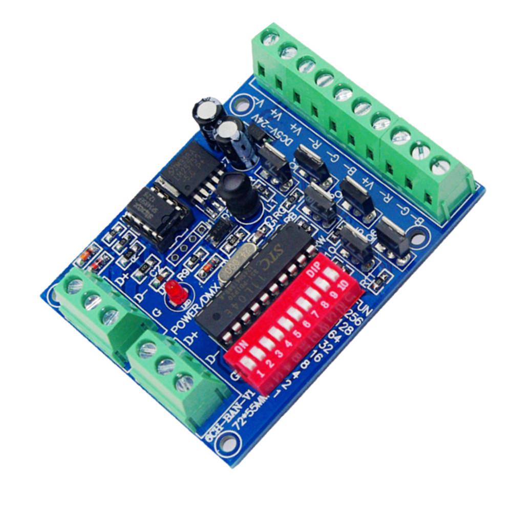 DMX512 DMX 512 6CH RGB Decoder 6 Channel 4A/CH Controller For LED 5050 ...