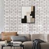 Retro Gray Brick Self-adhesive Wallpaper Restaurant Living Room Home Decoration Renovation Self-adhesive PVC Wallpaper Stickers