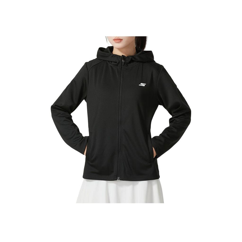 Skechers Comfortable Breathable Casual Jacket Women Jackets Black P224W163-03K8