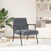 Armchair Dark Grey 59 x 75 x 78 cm Velvet