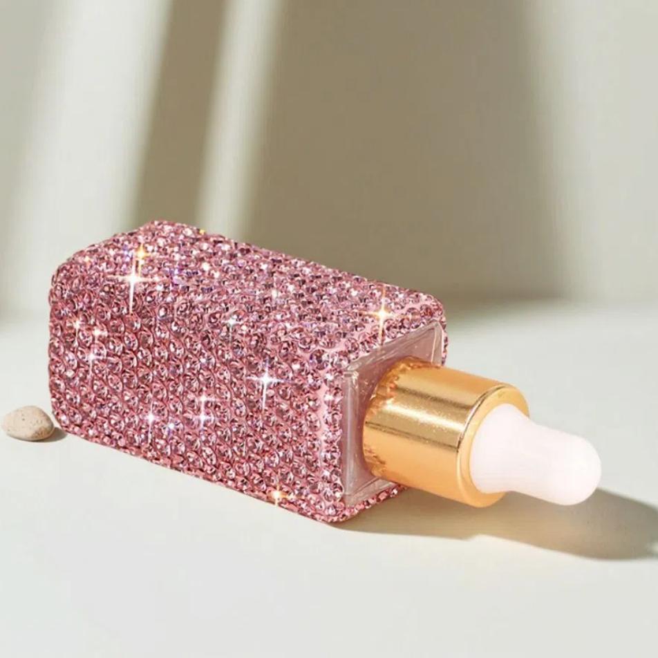 Exquisite Sparkling Rhinestone Empty Bottle Creative BlingBling Mini Dropper Bottles Crystal 5ml Essential Oil Vials Container