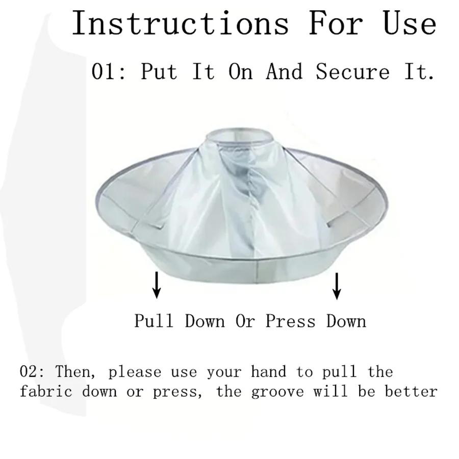 Hair Cutting Cloak Umbrella Design Cover, Suitable for Salon Barber Cutting Cloak Wrap, Foldable Waterproof and Portable