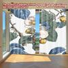 2D FLAT PRINTING 2pcs Curtains (Without Rod) Floral Garden Design (2) Ramadan Holiday Curtains with Digital Printing Versatile