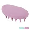 3pcs Oval Shape Hair Brush Silicone Elastic Wide Teeth Shampoo Brush for Hair Washing Cleaning