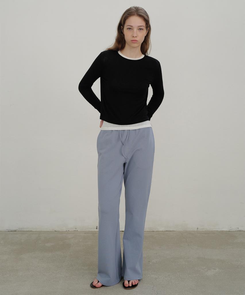 ANDNEEDS Essential Slim Span Pants (Blue)