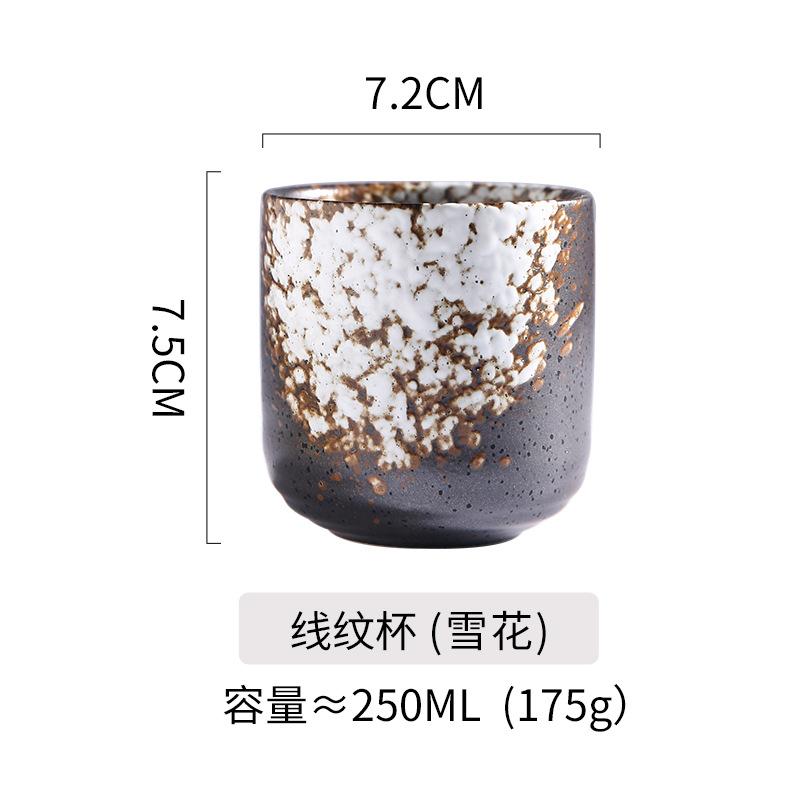 1PC New Japanese Coffee Ceramic Cups, Matcha Stackable Water Cups and Sake Cups