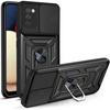 Protective Case - PROSHOP - Samsung A02S - Rigid - Matte - Army - Black