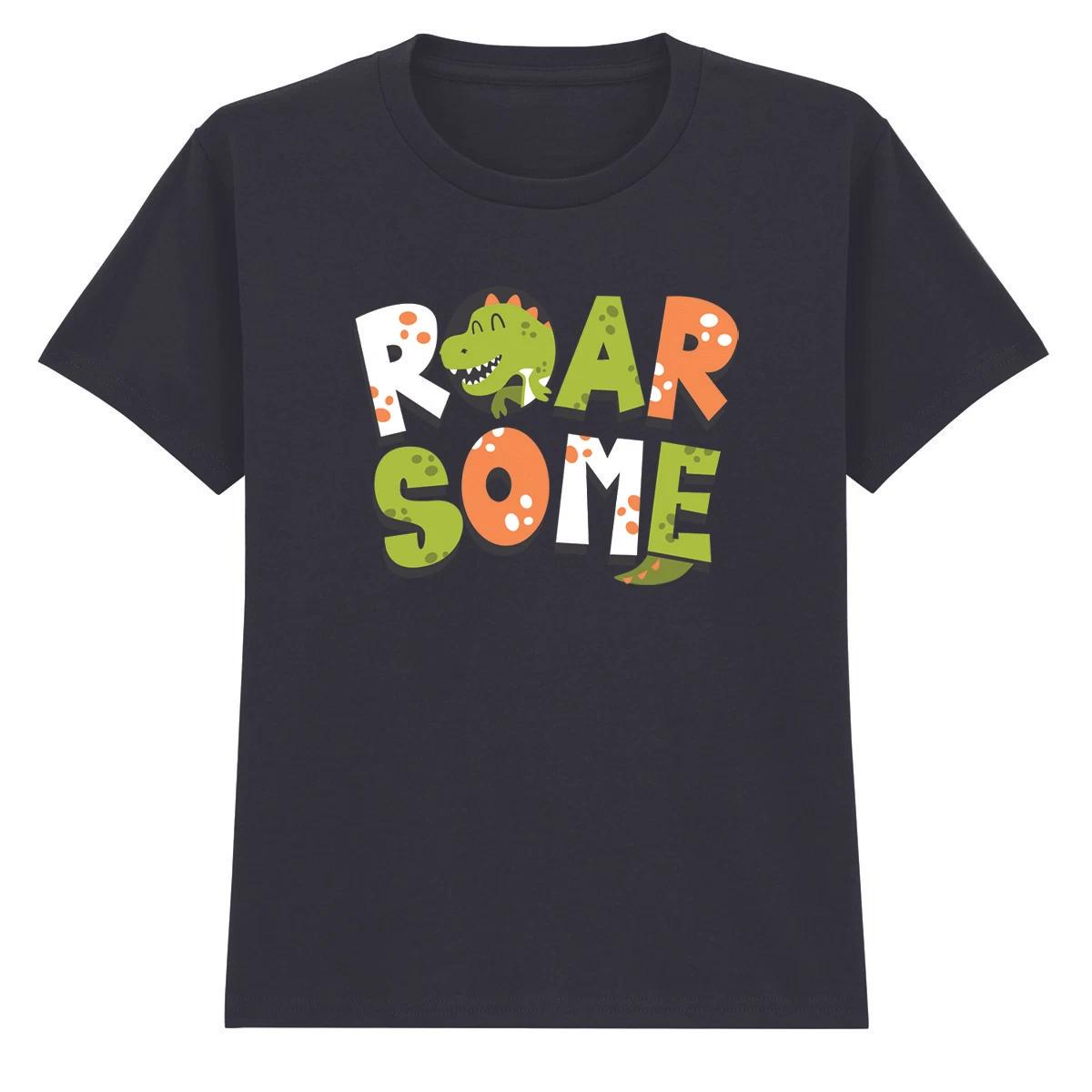 Roarsome Dinosaur Boys T-Shirt Kids Animals Adventure Theme 130