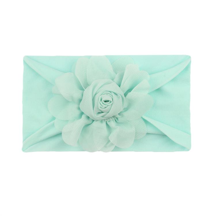 New Children's Hair Band Rose Bract Nylon Soft Elastic Combination Baby Hair Band Baby Hair Accessories Wholesale