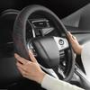 Nappa Leather Car Steering Wheel Cover Universal Steering Wheel Covers Car Accessories Interior Anti Slip Steering Grip OD Type